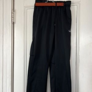 Nike dri-fit track pants small black, next to new.